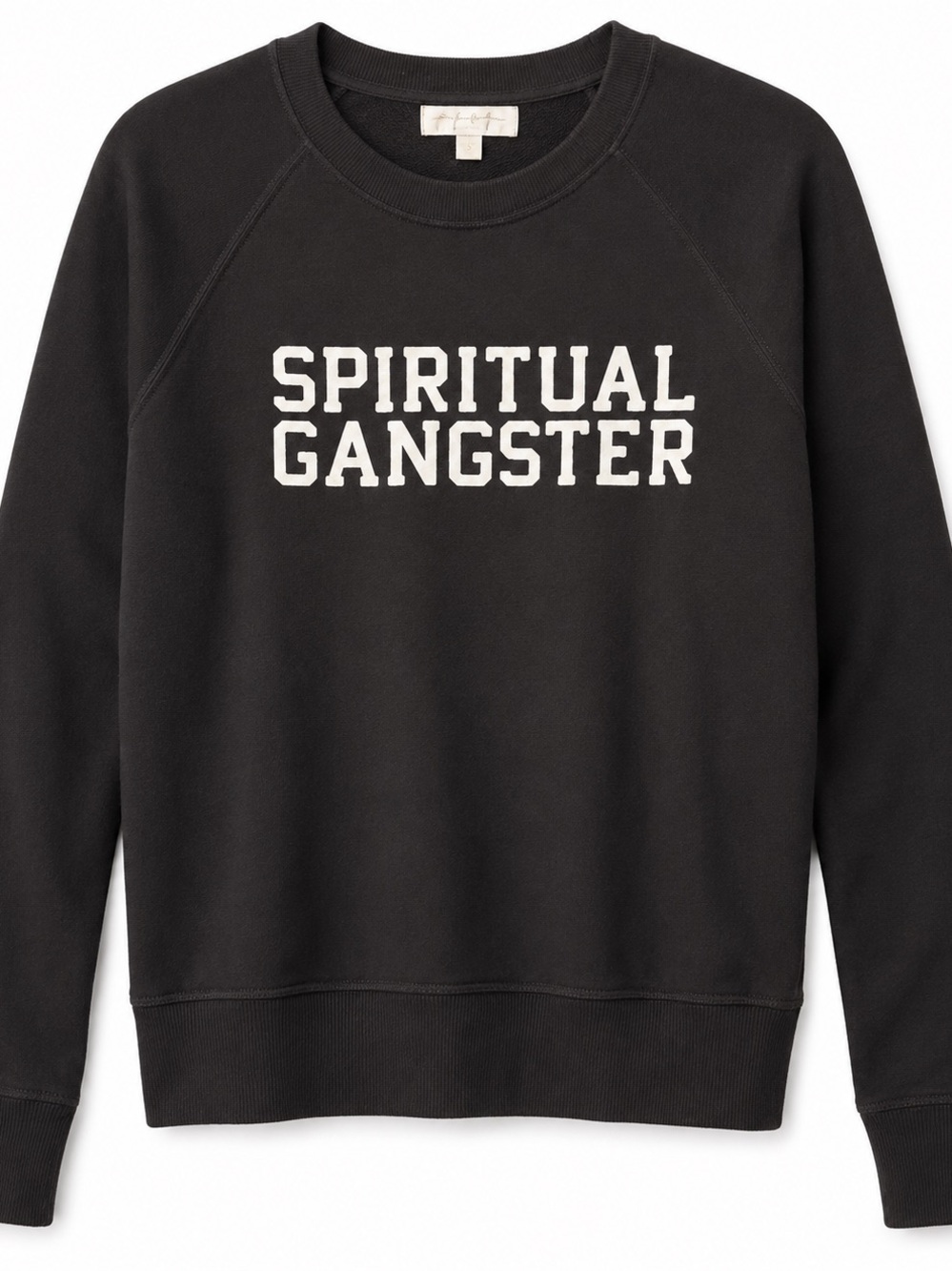 Spiritual Gangster Varsity Old School Sweatshirt Vintage Black Size M - Picture 2 of 4